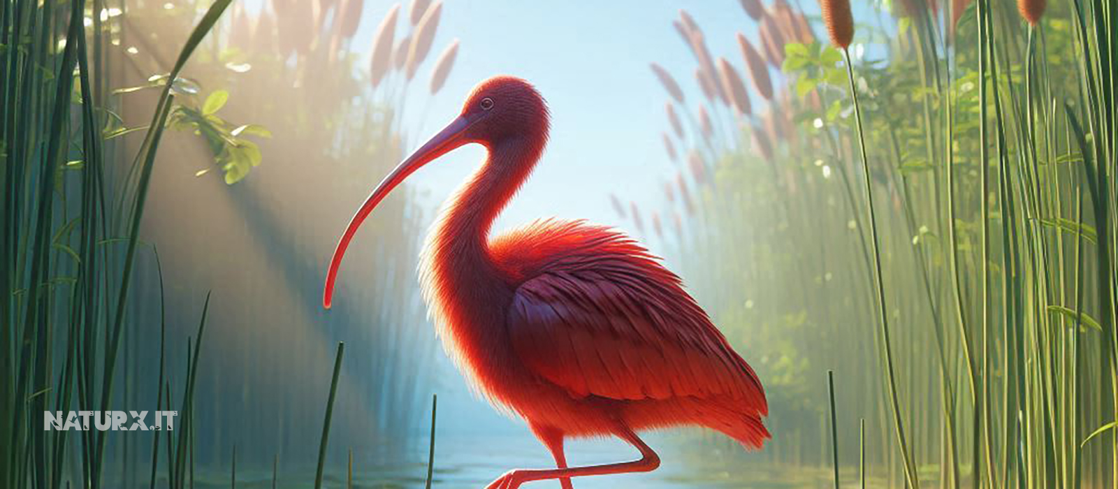 l-ibis-rosso-un-tesoro-colorato-delle-paludi-tropicali-naturx